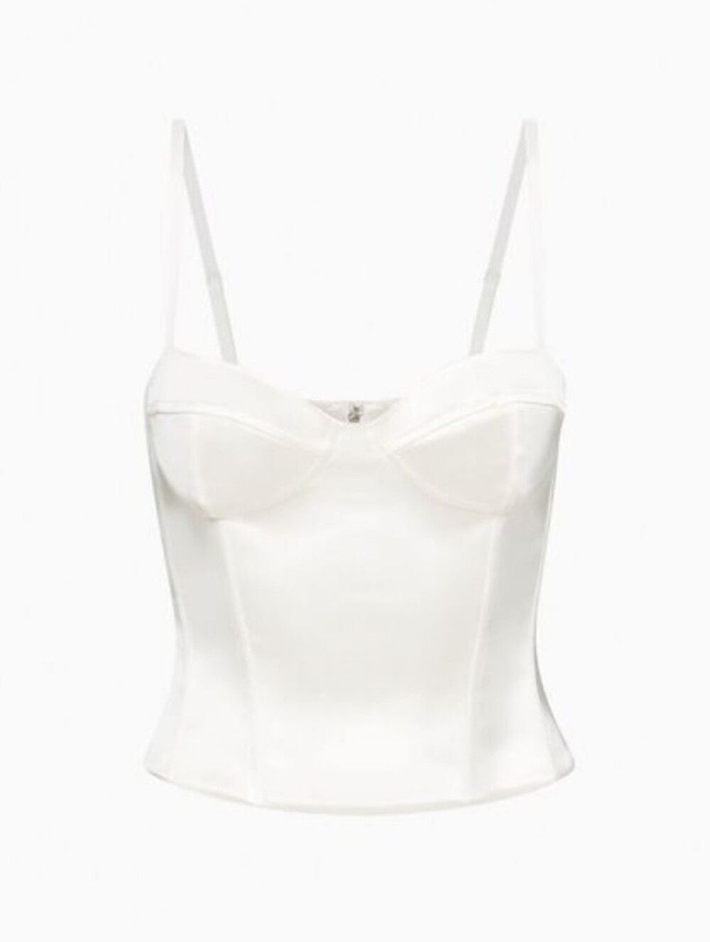 Aritzia Wilfred Oklahoma Sweetheart Birch White Bridal Bustier Corset Size Mediu